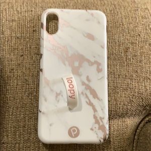 Rose Metallic Marble Loopy Case